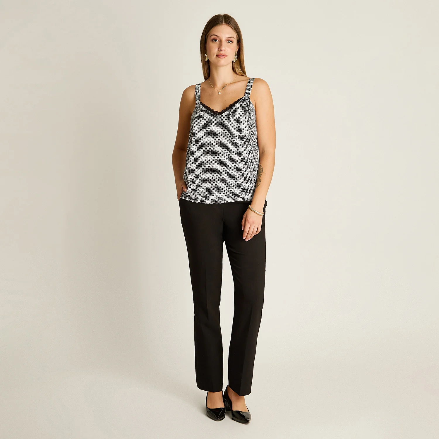 Blusa Pabilo Lencera Crudo con Tirantes Ajustables - Image 4