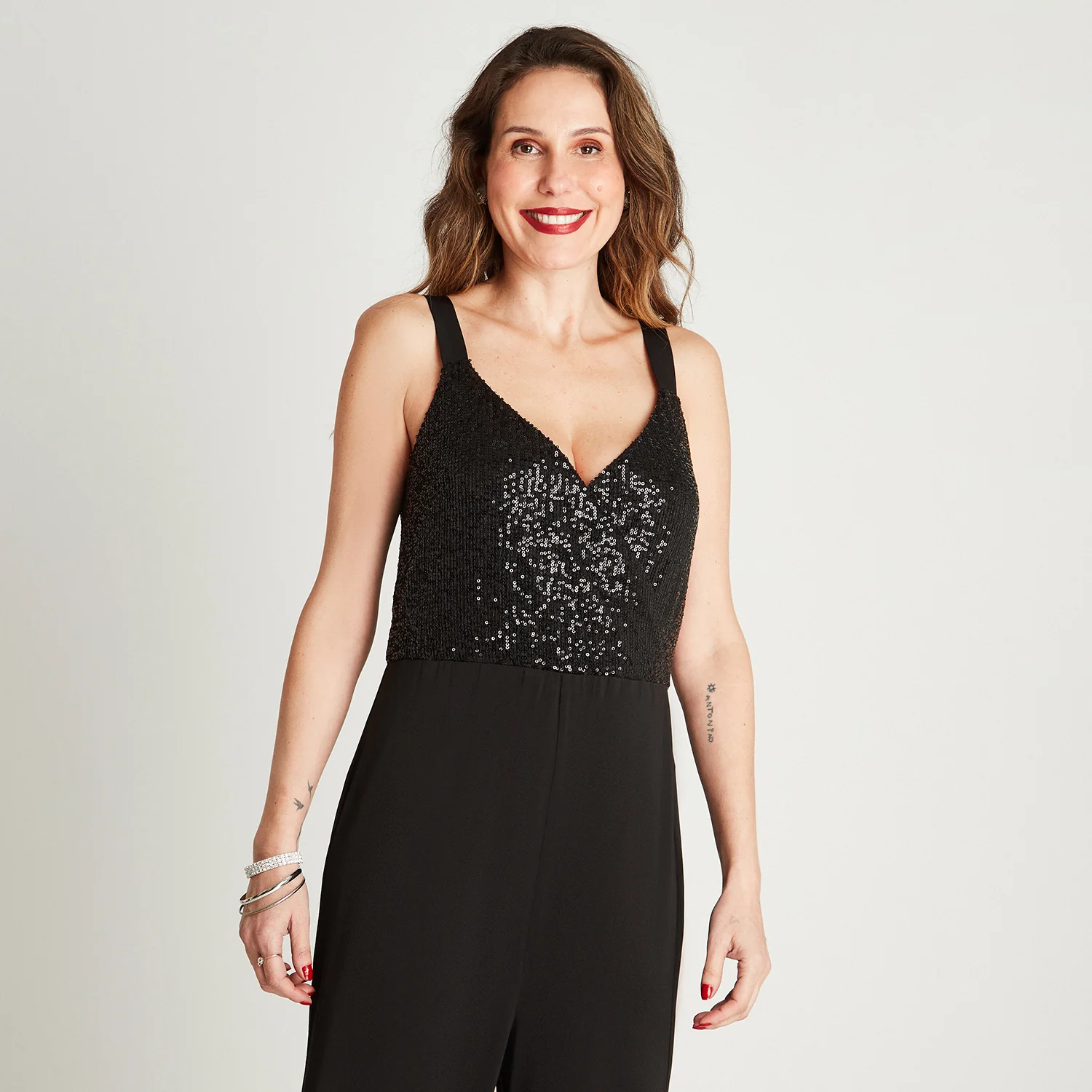 Enterito Negro Sin Manga Tirantes - Image 3