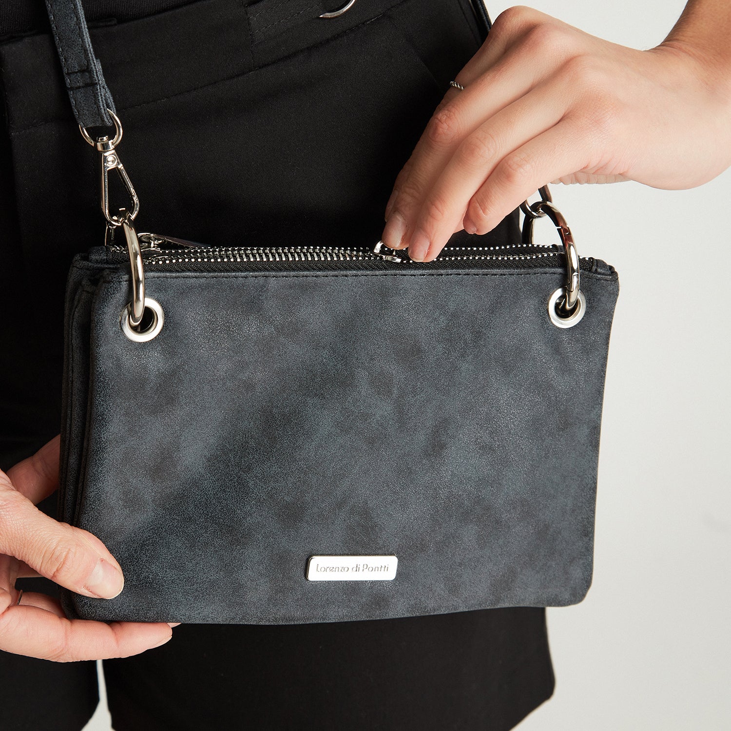 Cartera Bandolera Negro - Image 3