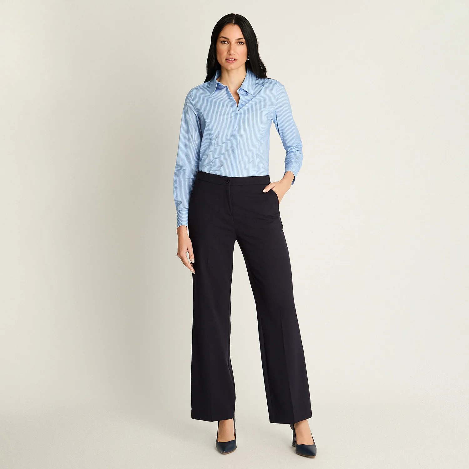 Pantalón Palazzo Azul - Image 5