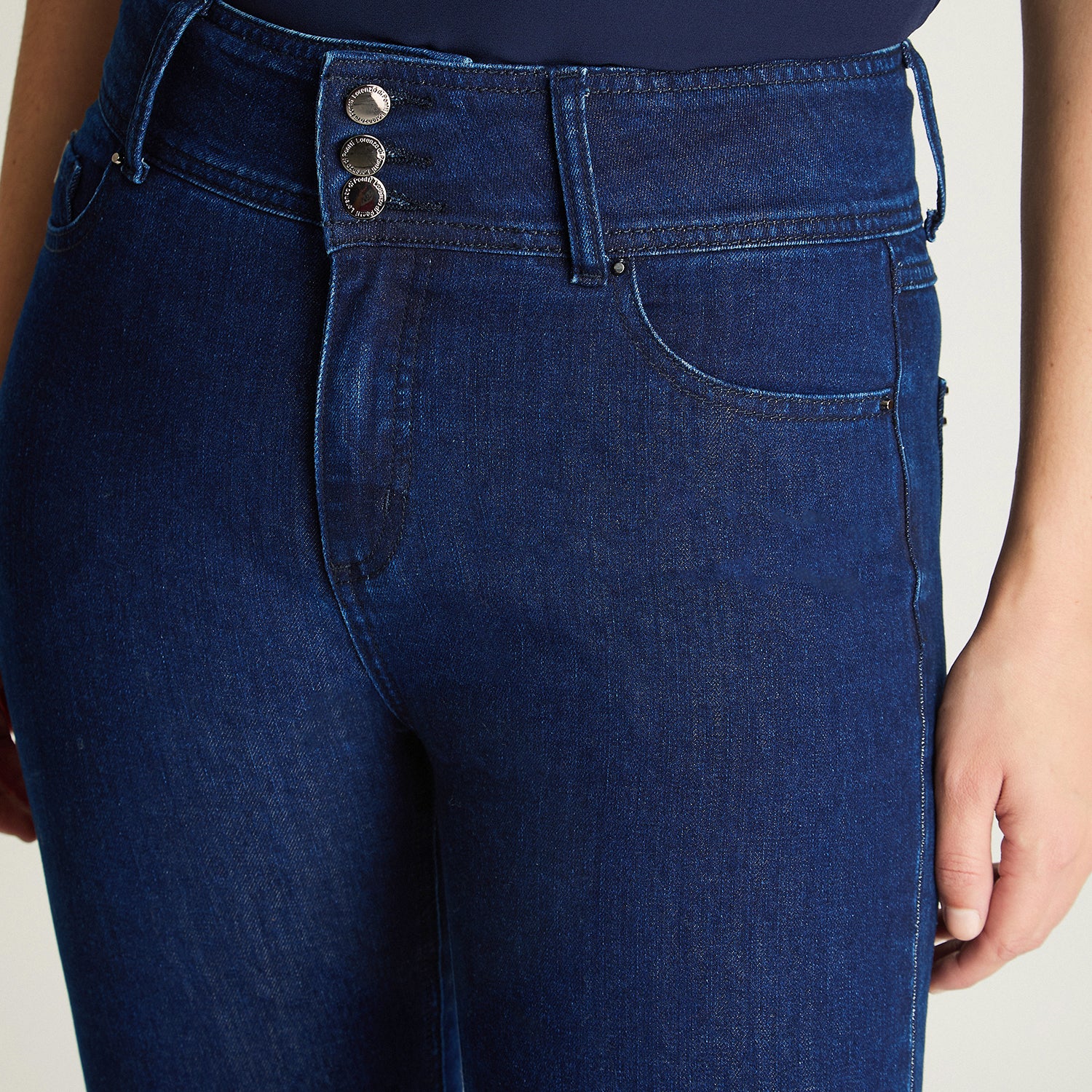 Jeans Straight Azul 3 Botones - Image 3