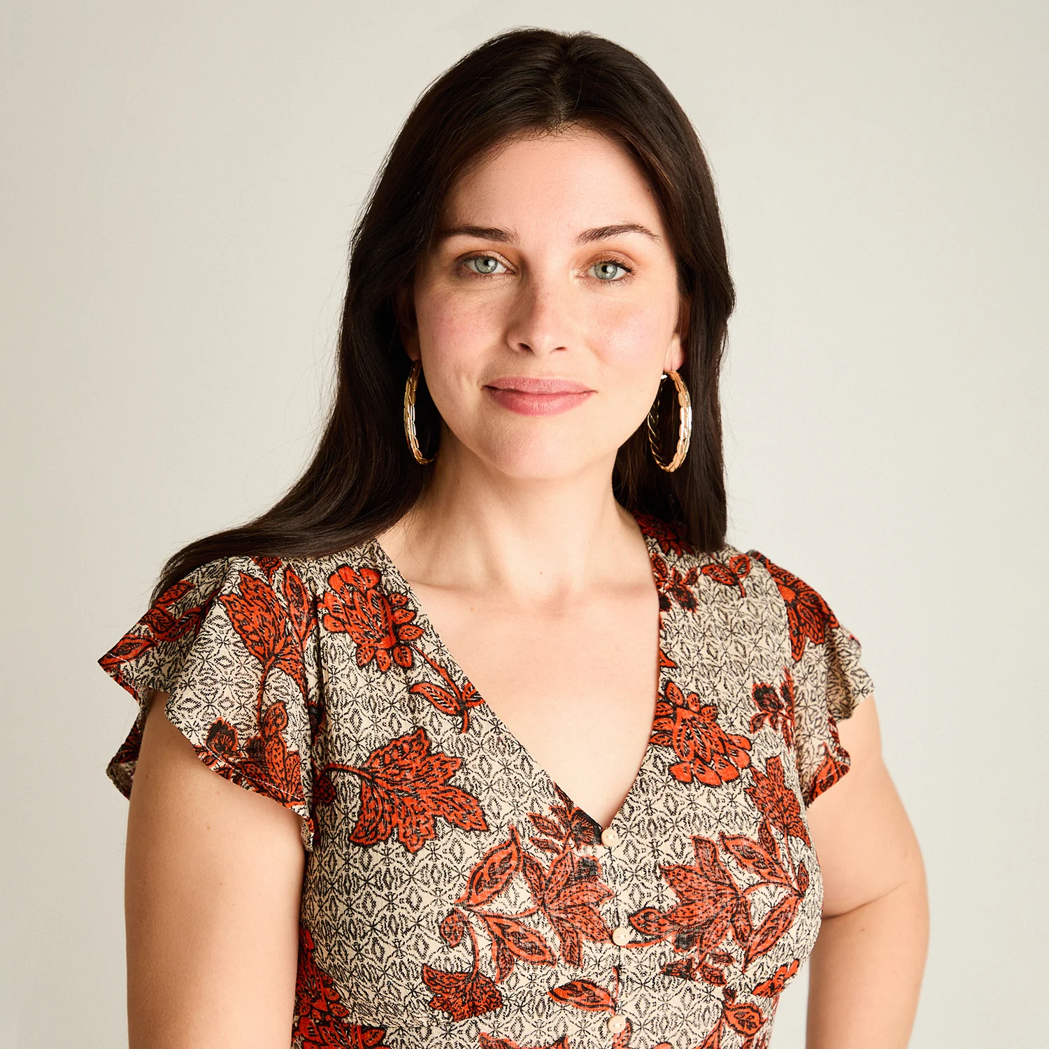 Vestido Maxi Naranjo Muy elasticado Con Forro Calce Normal - Image 3