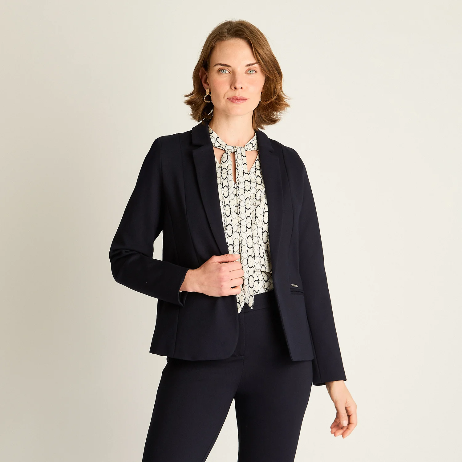 Blazer Azul Entallado - Image 5